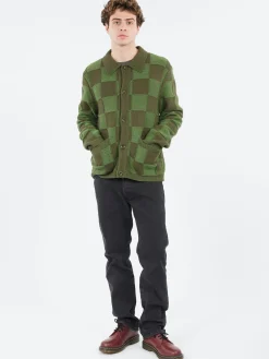 YMC - Baker Cardigan in Green