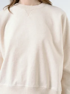 YMC - Earth Almost Grown Sweatshirt in Ecru Marl