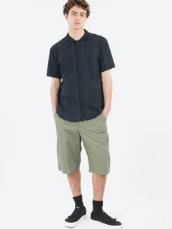 YMC - Malick Shirt in Black and Green